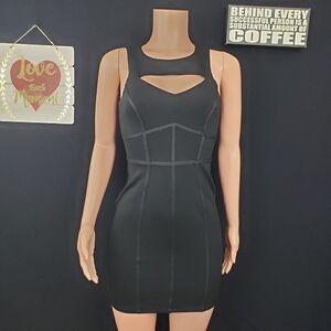 AS U WISH Black Mini Dress Small